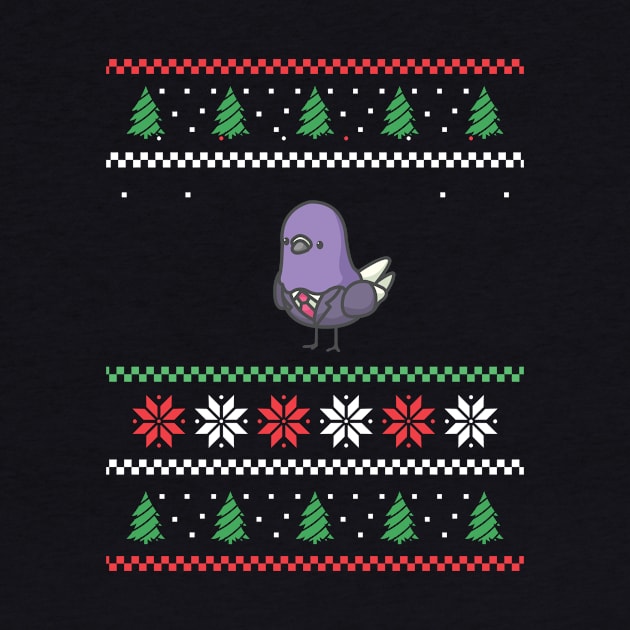 Ugly Christmas Pigeon Bird by Shiva121